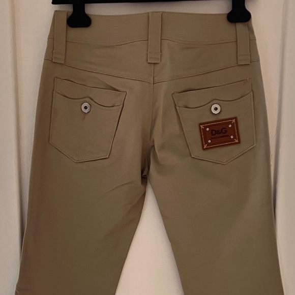 NEW D&G KHAKI BOOTCUT TROUSER - Picture 10 of 14